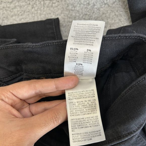 Mother‎ Jeans Womens Size 26 Black The Insider Crop Step Fray Guilty Racer Denim - Picture 8 of 16